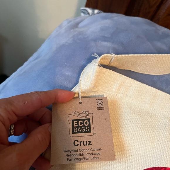 Eco Bag Knitting Is My Cardio Tote, new with tag, recycled cotton canvas - Picture 6 of 9
